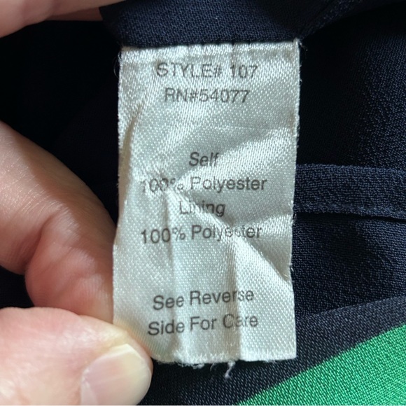 Cabi 107 Border Stripe Navy Fully Lined Camisole Size Medium - Picture 9 of 11